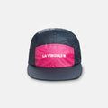 casquette 5-panel dark blue et rose face