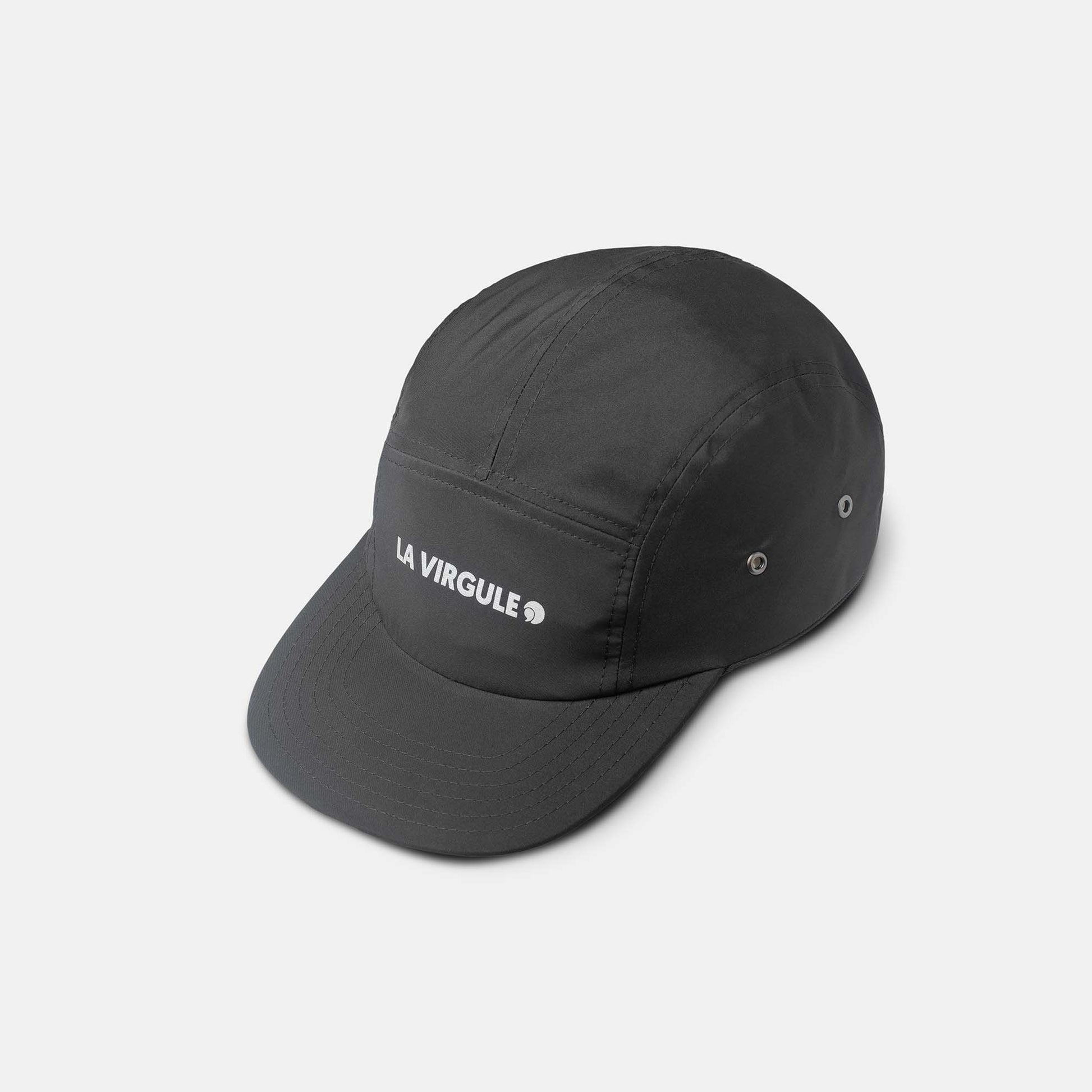 casquette 5-panel noir haut